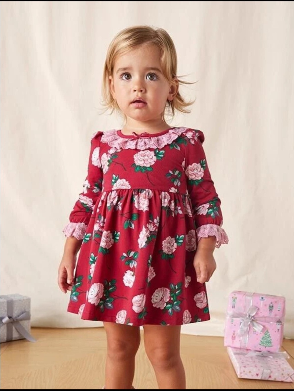 Matilda Jane Heart to Heart Rosebud Floral Lap Dress Girls Size 6